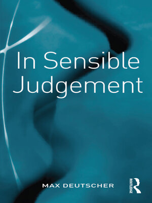 cover image of In Sensible Judgement